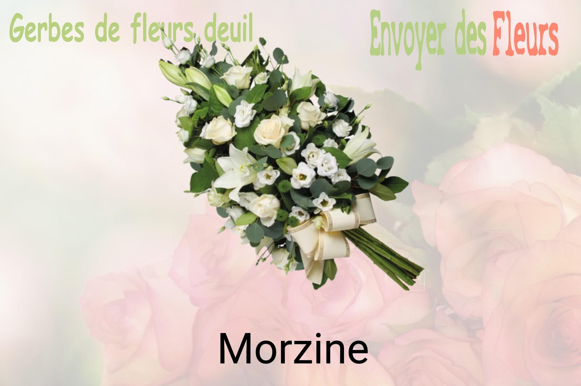 Gerbe de fleurs de deuil livrée à Morzine